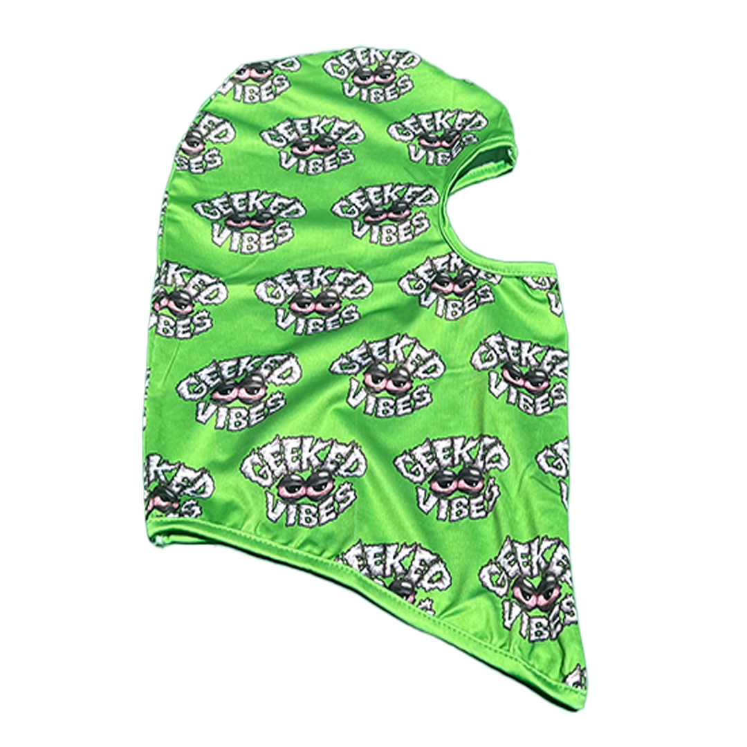Green Geeked Vibes Ski Mask