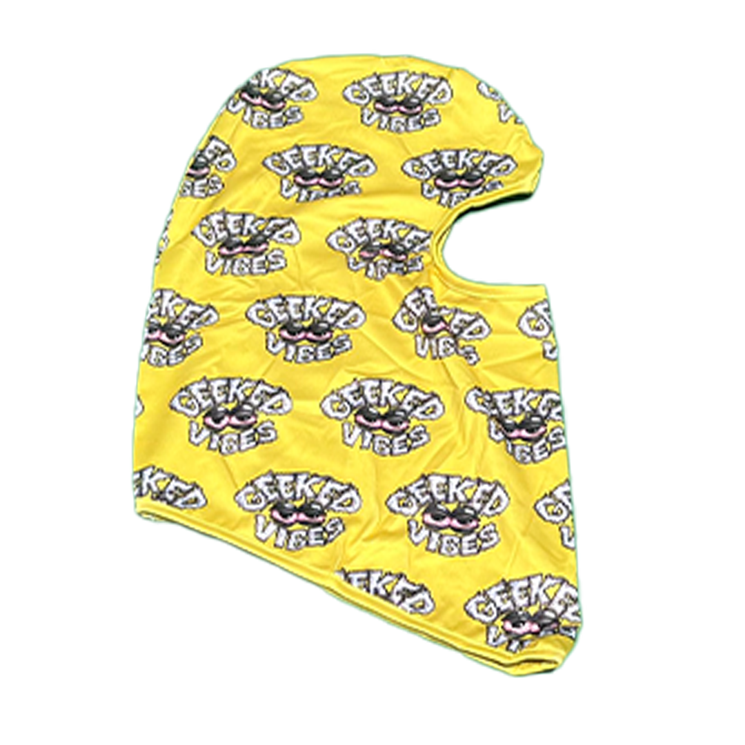 Yellow Geeked Vibes Ski Mask